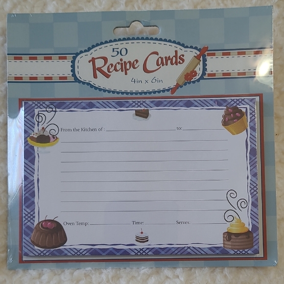 NEW 166 Recipe Cards Multicolor Cupcakes mushrooms strawberries 6 Packs Colorful - Picture 2 of 9